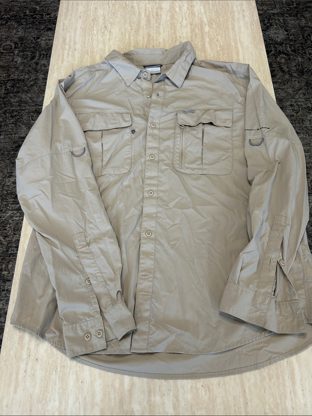 Lightweight Long-Sleeve Shirt Jacket in Stone - Columbia